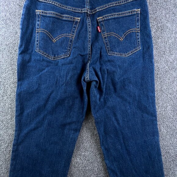 Levi's Premium Tapered Leg Mom Jeans Medium Wash Blue Big E Red Tab Size 26 - Picture 5 of 15